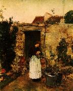 Childe Hassam The Garden Door oil on canvas